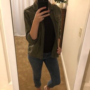 Forever 21 Green Military Jacket